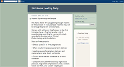 Desktop Screenshot of hotmamahealthybaby.blogspot.com