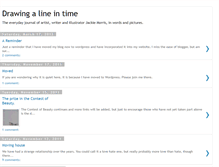 Tablet Screenshot of drawingalineintime.blogspot.com