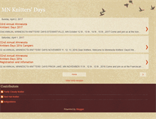 Tablet Screenshot of mnknittersdays.blogspot.com