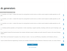 Tablet Screenshot of dcgenerators.blogspot.com
