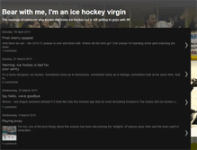 Tablet Screenshot of icehockeyvirgin.blogspot.com