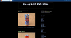 Desktop Screenshot of energydrinkcollection.blogspot.com