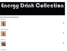 Tablet Screenshot of energydrinkcollection.blogspot.com