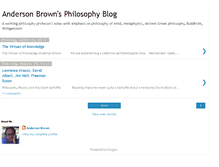 Tablet Screenshot of andersonbrownphilosophy.blogspot.com