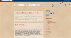 Desktop Screenshot of mammamoment.blogspot.com