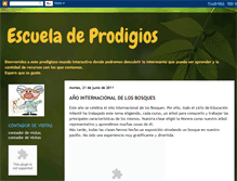 Tablet Screenshot of escueladeprodigios.blogspot.com