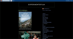 Desktop Screenshot of experimentofilm.blogspot.com