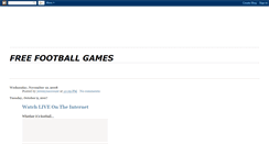 Desktop Screenshot of freefootballgames.blogspot.com