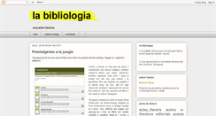 Desktop Screenshot of labibliologia.blogspot.com