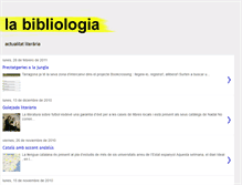 Tablet Screenshot of labibliologia.blogspot.com