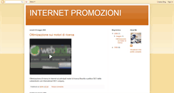 Desktop Screenshot of internetpromozioni.blogspot.com