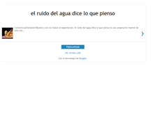 Tablet Screenshot of elruidodelagua.blogspot.com