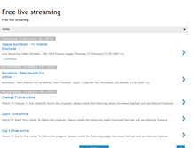 Tablet Screenshot of freelive-streaming.blogspot.com