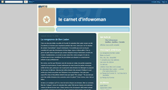 Desktop Screenshot of lecarnetdinfowoman.blogspot.com