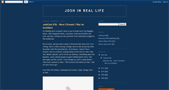Desktop Screenshot of josh-in-real-life.blogspot.com