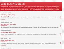 Tablet Screenshot of codeitlikeyoustoleit.blogspot.com