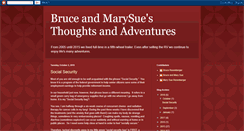 Desktop Screenshot of bruceandmarysue.blogspot.com