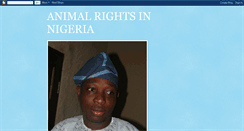 Desktop Screenshot of animalrightsinnigeria.blogspot.com