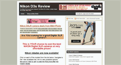 Desktop Screenshot of nikond3sreview.blogspot.com