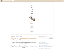 Tablet Screenshot of dogtraineracademy.blogspot.com