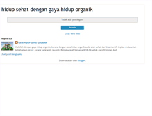 Tablet Screenshot of gayahiduporganik.blogspot.com