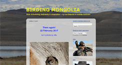 Desktop Screenshot of birdsmongolia.blogspot.com