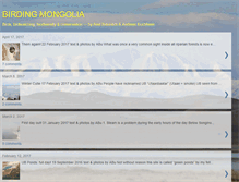 Tablet Screenshot of birdsmongolia.blogspot.com