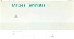 Desktop Screenshot of matizesfeministas.blogspot.com