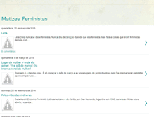 Tablet Screenshot of matizesfeministas.blogspot.com