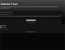 Tablet Screenshot of addicted2gym.blogspot.com