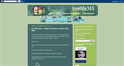 Desktop Screenshot of livelife365.blogspot.com
