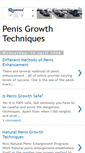 Mobile Screenshot of penisgrowth-techniques.blogspot.com