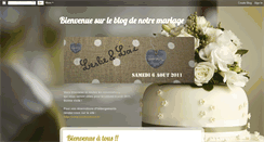 Desktop Screenshot of mariage-leslieloic.blogspot.com