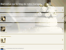 Tablet Screenshot of mariage-leslieloic.blogspot.com