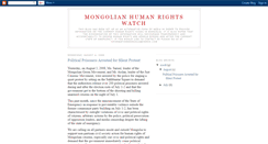 Desktop Screenshot of mongolianhumanrightswatch.blogspot.com