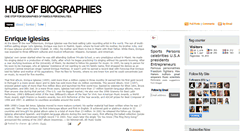 Desktop Screenshot of hubbiographies.blogspot.com