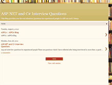 Tablet Screenshot of interviewquestionsexperienced.blogspot.com
