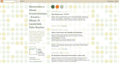 Desktop Screenshot of miamiecuatorianisimo.blogspot.com