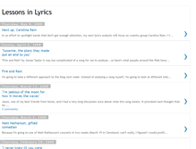 Tablet Screenshot of lessonsinlyrics.blogspot.com