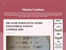 Tablet Screenshot of marizacardoso.blogspot.com