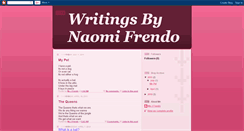 Desktop Screenshot of naomifrendo.blogspot.com