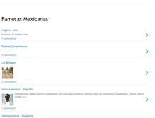 Tablet Screenshot of mexicanasfamosas.blogspot.com