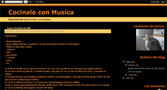 Desktop Screenshot of cocinaloconmusica.blogspot.com