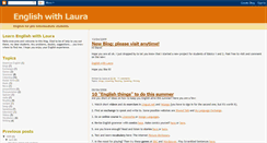 Desktop Screenshot of englishwithlaura2.blogspot.com