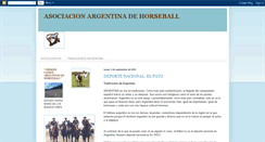 Desktop Screenshot of horseballdeargentina.blogspot.com