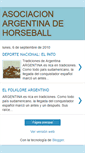 Mobile Screenshot of horseballdeargentina.blogspot.com