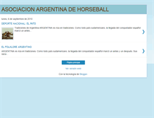 Tablet Screenshot of horseballdeargentina.blogspot.com