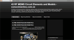 Desktop Screenshot of conocimientosrfmemscircuit.blogspot.com