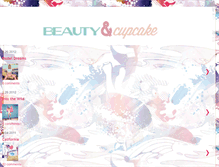 Tablet Screenshot of beautyandcupcake.blogspot.com