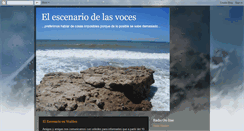 Desktop Screenshot of elescenariodelasvoces.blogspot.com